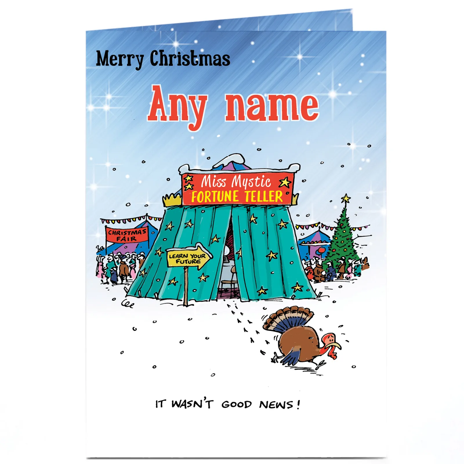 Sale Personalised Christmas Card - Fortune Teller Funny|Christmas