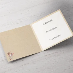 Sale Personalised Christmas Card - Festive Heart Husband Premium Square|Christmas