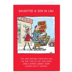 Outlet Personalised Christmas Card - Weekly Shop Funny|Christmas