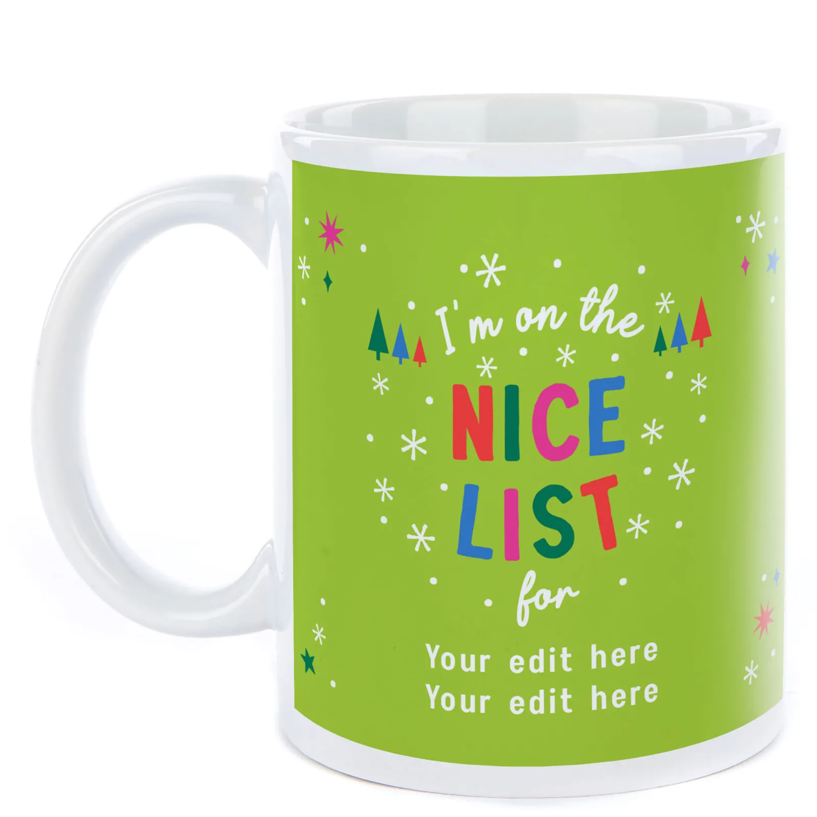 Discount Personalised Christmas Mug - Nice List Personalised Mugs|Mugs