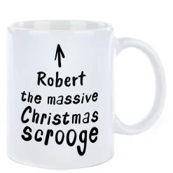 Outlet Personalised Christmas Mug - Scrooge Personalised Mugs|Mugs