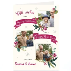 Hot Personalised Christmas Photo Card - Merry Christmas Christmas|Photo