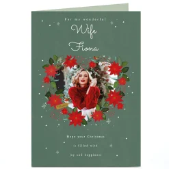 Outlet Personalised Christmas Photo Card - Christmas Joy & Happiness Christmas|Photo