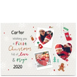 Hot Personalised Christmas Photo Card - First Christmas Christmas|Photo