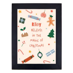 Kids Card Factory Personalised Christmas Print - Kids Magic of Christmas