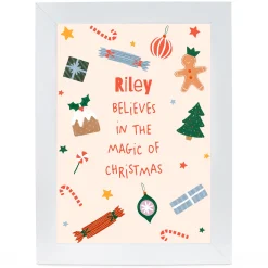 Kids Card Factory Personalised Christmas Print - Kids Magic of Christmas