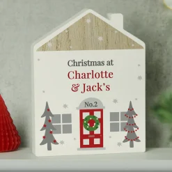 Sale Personalised Christmas Wooden House Ornament Christmas Gifts|Gifts For Couples