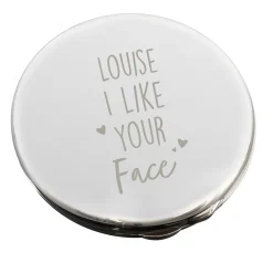 Personalised Compact Mirror - I Like Your Face Personalised Jewellery And Keepsakes|Jewellery & Keepsakes