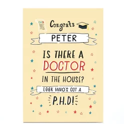 Sale Personalised Congratulations Card - Doctor In The House Graduation|Congratulations
