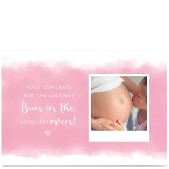 Card Factory Personalised Congratulations Card - Bun In The Oven