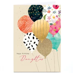 Sale Personalised Cory Reid Birthday Card - Colourful Balloons, Daughter For Daughter|Daughter