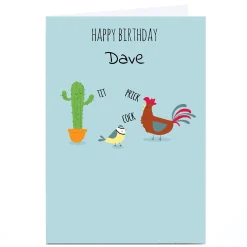 Card Factory Personalised Cory Reid Birthday Card - Wildlife Insults