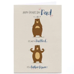 Card Factory Personalised Cory Reid Father's Day Card - Dad Bod Father Figure, Dad