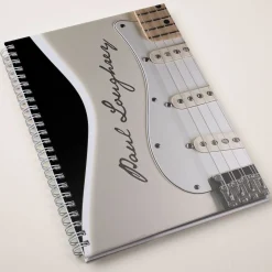 Card Factory Personalised Cream Guitar Notebook