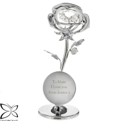 Card Factory Personalised Crystocraft Rose Ornament