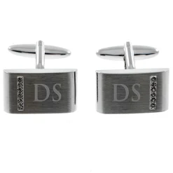 Sale Personalised Cufflinks with Crystal Detail Personalised Jewellery And Keepsakes|Jewellery & Keepsakes