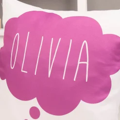 Kids Card Factory Personalised Cushion - Purple Cloud