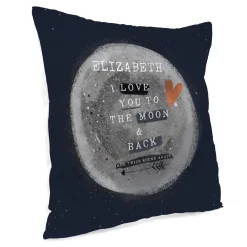 Outlet Personalised Cushion - To The Moon & Back Personalised Cushions|Cushions