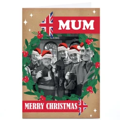Card Factory Personalised Dad's Army Christmas Card - Merry Christmas
