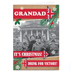 Personalised Dad's Army Christmas Card - Drink For Victory! Tv & Film|Christmas
