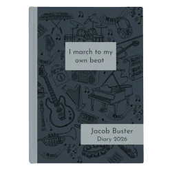 Clearance Personalised Diary - Music Diary Personalised Calendars And Diaries|Calendars & Diaries