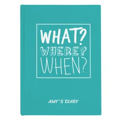Hot Personalised Diary - What? Where? When? Personalised Calendars And Diaries|Notebooks & Stationery