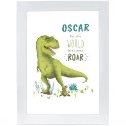 Kids Card Factory Personalised Dinosaur Print - Let The World Hear Your Roar