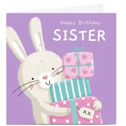 Card Factory Personalised Dumpling Green Birthday Card - Sister