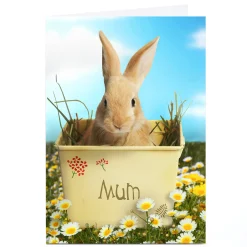 Card Factory Personalised Easter Card - Bunny Rabbit