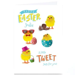 Card Factory Personalised Easter Card - A Little Tweet Just For You
