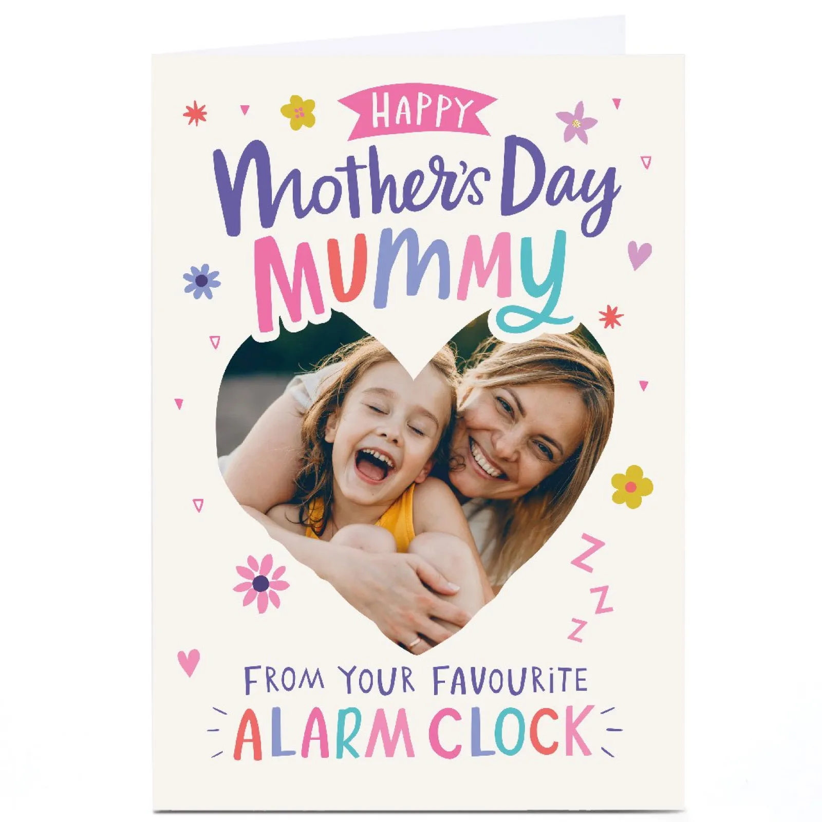 Card Factory Personalised Ebony Newton Mother's Day Card - Mummy Alarm
