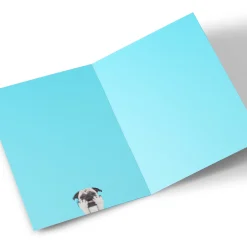 Online Personalised Editable Age Birthday Card - Dog BOY For Uncle|For Son