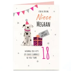 Clearance Personalised Editable Age Birthday Card - Lovely Surprises, Niece For Niece|18Th Birthday