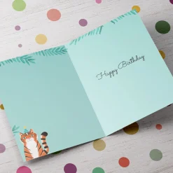 Kids Card Factory Personalised Editable Age Birthday Card - Have A Roarsome Day