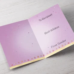 Kids Card Factory Personalised Editable Age Birthday Card - Cupcakes