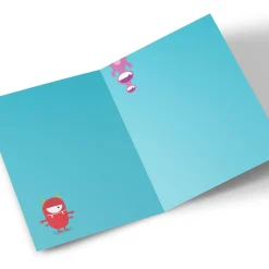 Clearance Personalised Editable Age Birthday Card - Multicoloured Monsters Kids For Son|For Nephew