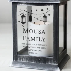 Personalised Eid & Ramadan Black Lantern Jewellery & Keepsakes|Gifts For Couples