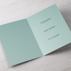 Sale Personalised Eid Card - Blue And Gold Eid