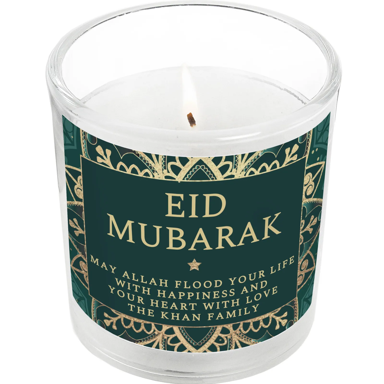 Card Factory Personalised Eid Jar Candle
