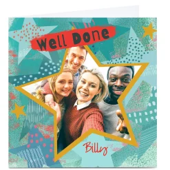 Discount Personalised Emma Isaacs Photo Card - Well Done Congratulations|Photo