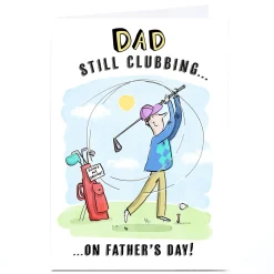 Clearance Personalised Emma Proctor Father's Day Card - Dad, Still Clubbing Father's Day|Funny