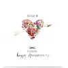 Clearance Personalised Emma Valenghi Anniversary Card - Heart Anniversary