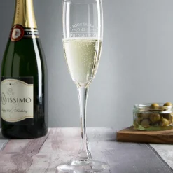Card Factory Personalised Engraved Champagne Flute - Prosecco O'clock
