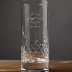 Online Personalised Engraved Crystal Highball Glass Personalised Glasses|Personalised Engraved Gifts