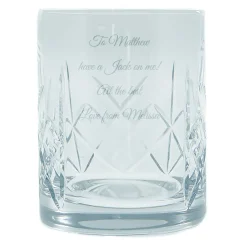Outlet Personalised Engraved Crystal Tumbler Personalised Jewellery And Keepsakes|Personalised Glasses