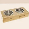 Clearance Personalised Engraved Double Pet Bowl - Cat or Small Dog Gifts For Pets|Christmas Gifts