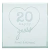Sale Personalised Engraved Glass Token - Happy Years Personalised Jewellery And Keepsakes|Personalised Engraved Gifts