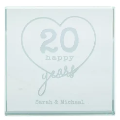 Sale Personalised Engraved Glass Token - Happy Years Personalised Jewellery And Keepsakes|Personalised Engraved Gifts
