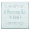 Card Factory Personalised Engraved Glass Token - Thank You Arrows