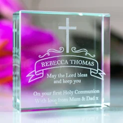 Discount Personalised Engraved Glass Token - Holy Communion Kids Personalised Jewellery And Keepsakes|Personalised Engraved Gifts